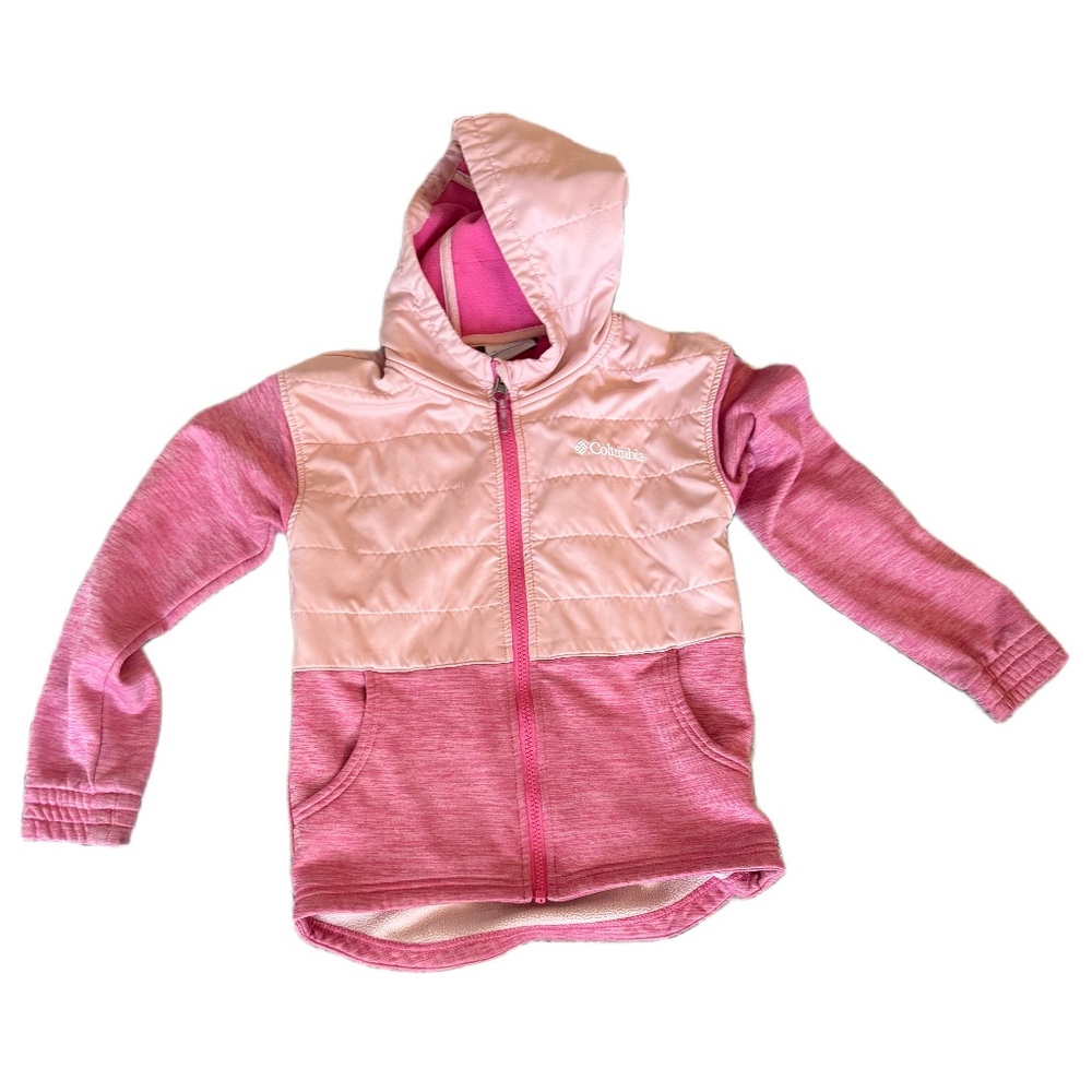 Columbia Kids Two-Tone Pink Hoodie